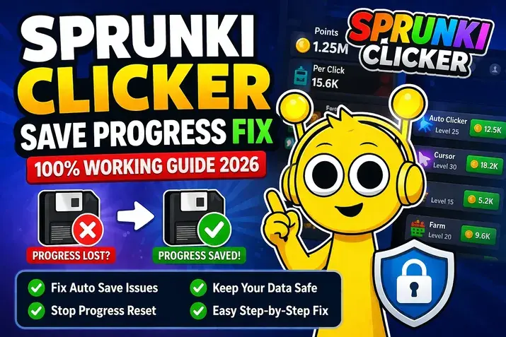 Sprunki Clicker progress fix guide