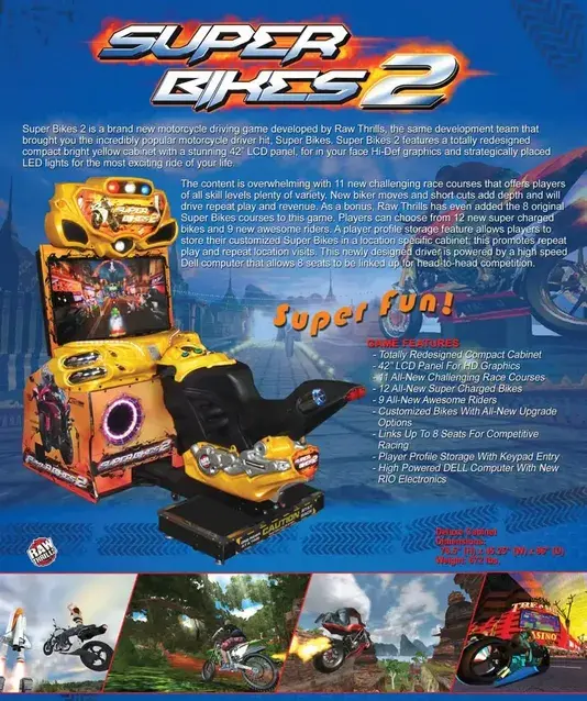 Super Bikes 2 Arcade Game overview